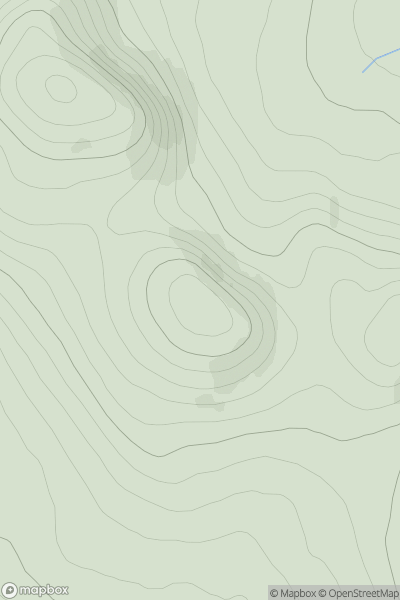 Thumbnail image for Beinn Bhreac [Tongue to Wick and Helmsdale] [NC608564] showing contour plot for surrounding peak